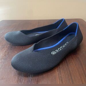 Rothy’s The Flat, Round Toe, Black, Women’s size 7